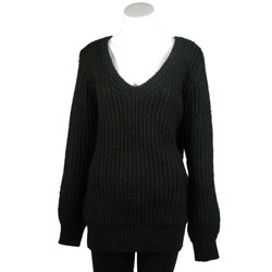 MK2K Women's Wool Blend Crochet Sweater.