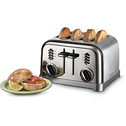 Cusinart Metal 4-slice Black Chrome Toaster (Refurbished)