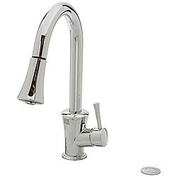 DeNovo Laguna Chrome Pull-down Kitchen Faucet with Disposal Air Switch