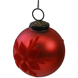 Handmade Red Velvet Ornament (India)