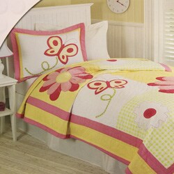 Ginger Girl's Butterfly 3-piece Quilt Set