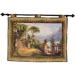 'Lodge at Lake Como' Wall Tapestry