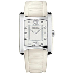 Ebel Brasilia Women's Rubber Strap Diamond Watch