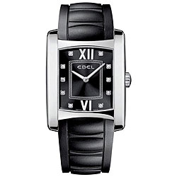 Ebel Brasilia Women's Rubber Strap Diamond Watch
