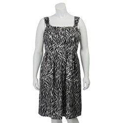 Suzi Chin Women's Plus Size Silk Twill Dress.