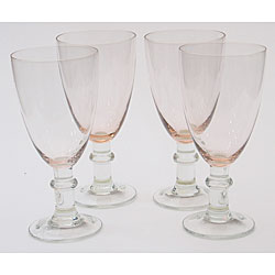 Certified International Pink 16-ounce Goblets (Set of 8)