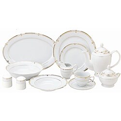 Lorenzo Rita 49-piece Porcelain Dinnerware Set