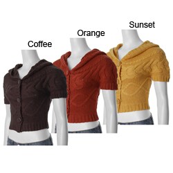 CiSono by Adi Junior's Short-sleeve Hooded Crop Sweater.
