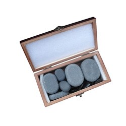 Basalt Lava 20-piece Hot Stone Massage Stones Kit