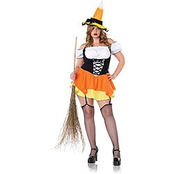 Leg Avenue Kandy Korn Witch Plus Size Women's 3-piece Costume
