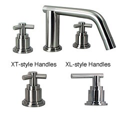 Azure Satin Nickel 8-inch Widespread Lavatory Faucet