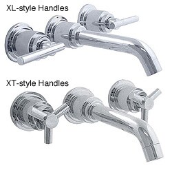 Azure Polished Chrome Wall-mount Vessel Sink Faucet