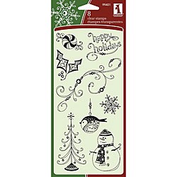 Inkadinkado Patter Play Holiday Clear Seasonal Stamps