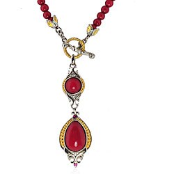 Michael Valitutti 18k Vermeil/ Silver/ Palladium Multi-gemstone Necklace