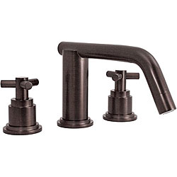 Azure Victorian Bronze 8-inch Widespread Faucet