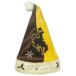 Wyoming Cowboys Santa Hat