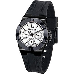 Haurex Italy Women's Black Yacht Ceramic Crystal Watch