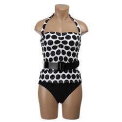 Jantzen Women's Black Printed Halterkini
