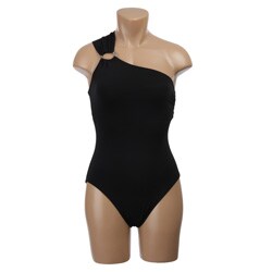 Jantzen Women's Black One-shoulder Swimsuit