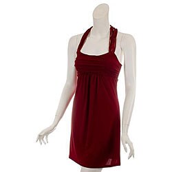 Wishes Women's Red Macrame Racerback Party Dress.