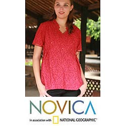 Cotton 'Hot Pink India' Tunic (India)
