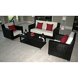 Issa Collection Natural Rattan Casual Living Set