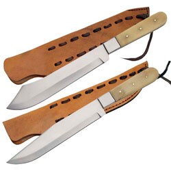 Set of 2 Bowie Knives with Sheaths