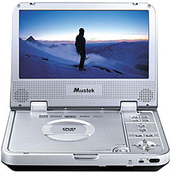 Mustek MP80B 8-inch Portable DVD Player with Anti-shock Protection