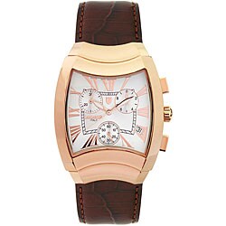 Lancaster Italy Men's Universo Rose Goldplated Chronograph Watch