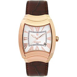 Lancaster Italy Men's Universo Tempo Rose Goldplated Case Watch