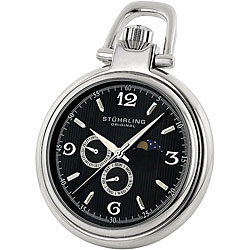 Stuhrling Original Men's Monarch Moon Pocket Watch