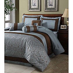 Milano Blue 7-piece Comforter Set