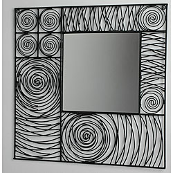Wrought Iron Looping Mirror