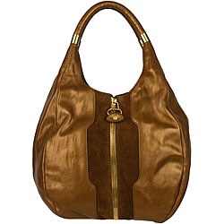 Jimmy Choo Madah Bronze Leather Bag