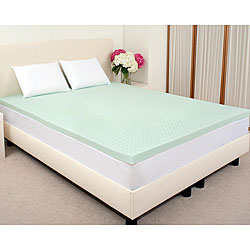Dream Form Green Tea Memory Foam 2-inch Mattress Topper