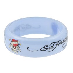 Ed Hardy Blue Lacquer Bangle Bracelet