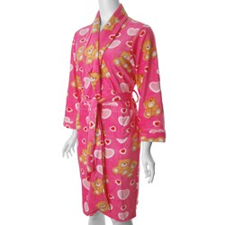 Happie Brand Women's Cozy Pink Robe.
