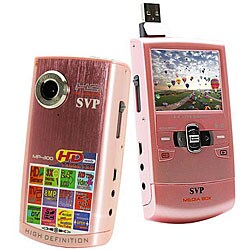SVP MP300 Pocket HD Video Pink Camera and Media Player