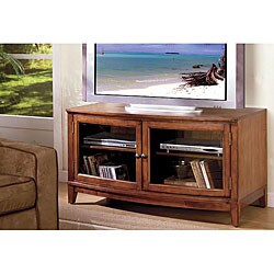 Avondale Inspired Antique Oak Finish Entertainment Console