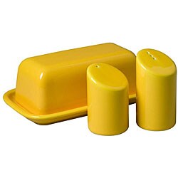 Waechtersbach Buttercup Butter Dish and Salt and Pepper Set