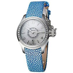 Hamilton Women's Navy Seaqueen Steel Diamond Blue Strap Watch
