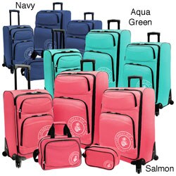 Caribbean Joe Coral Reef 5-piece Spinner Luggage Set