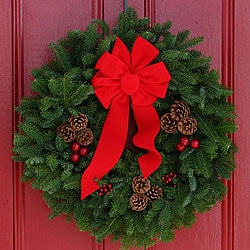 Classic Fresh-cut Maine Balsam 24-inch Wreath