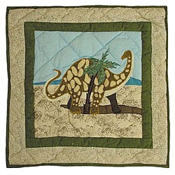 'Dinosaur' 16x16 Throw Pillows and Fillers (Set of 2)