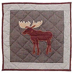 'Moose' 16x16 Throw Pillows and Fillers (Set of 2)