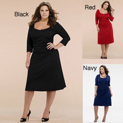 Kiyonna Clothing Women's Plus Size 'Flaunt' Cocktail Dress.