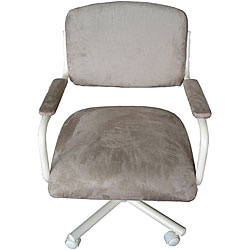Almond Swivel Arm Chairs (Set of 2)