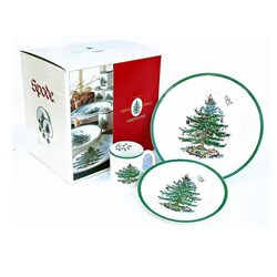 Spode Christmas Tree 12-piece Dinnerware Set