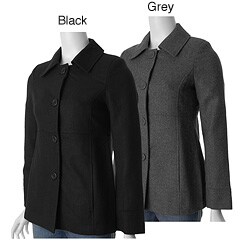 TPT Brand Junior's Single-breasted Wool Walking Coat