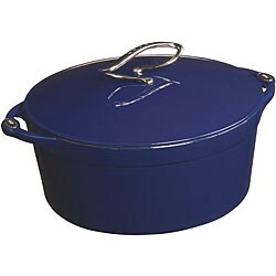 Lodge L Series Enamel 4-quart Liberty Blue Dutch Oven